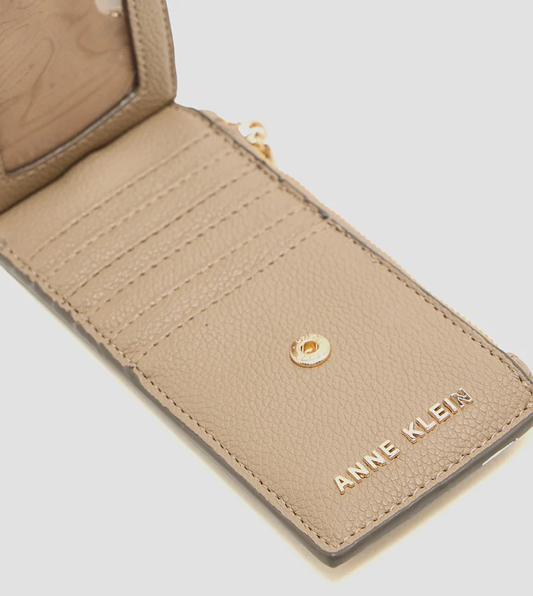 Anne Klein  Anne Klein Logo Detail Zippered Wallet for Women | Best Price UAE